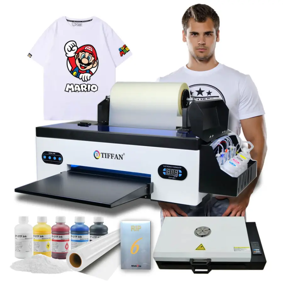 Heat Transfer T Shirts Sublimation DTF Printer Printing Machine T Shirt Printing Machine A3 DTF Printer for Small Busine — view 1