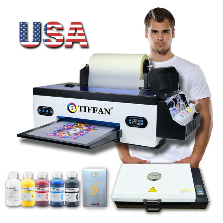 New Version Home Dtf Printer With Stand Dtf Printers Machine A3 Xp600 Uv Dtf Printer With Varnish Function — view 1