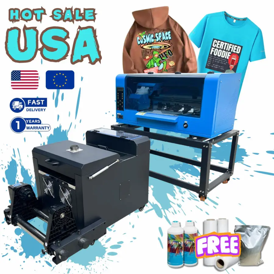 Tiffan A3 Dtf Printer with Powder Shader Machine Otter on Women Baby Clothes Imprimante Dtf Printer — view 1