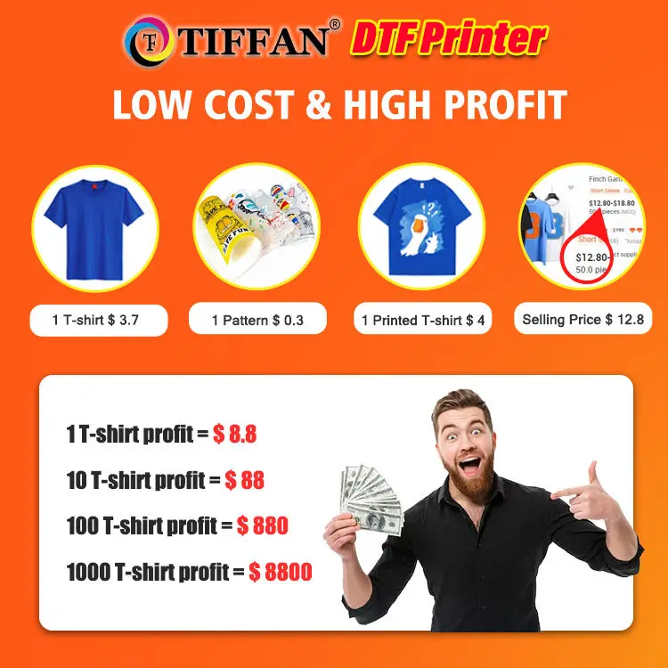 New Version Home Dtf Printer With Stand Dtf Printers Machine A3 Xp600 Uv Dtf Printer With Varnish Function — image 7