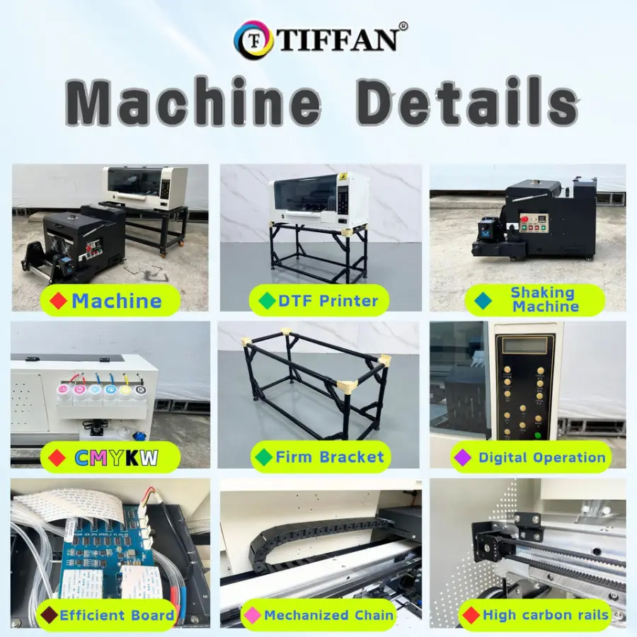 Tiffan A3 Dtf Printer with Powder Shader Machine Otter on Women Baby Clothes Imprimante Dtf Printer — image 3