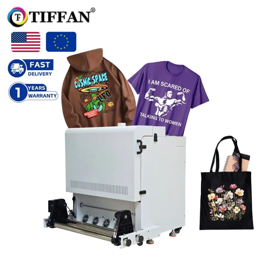 New Tiffan 60cm DTF Printer Powder Drying Shaking Machine for School Uniform Customization with 1 Year Warranty — view 1