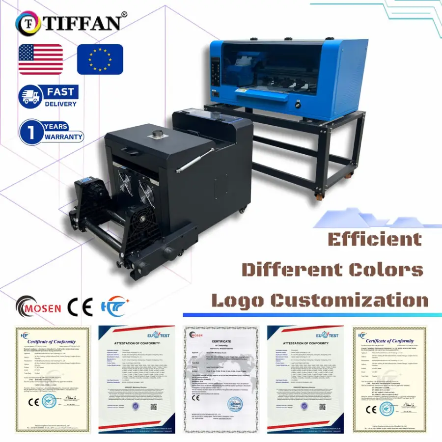 Tiffan A3 Dtf Printer with Powder Shader Machine Otter on Women Baby Clothes Imprimante Dtf Printer — image 4