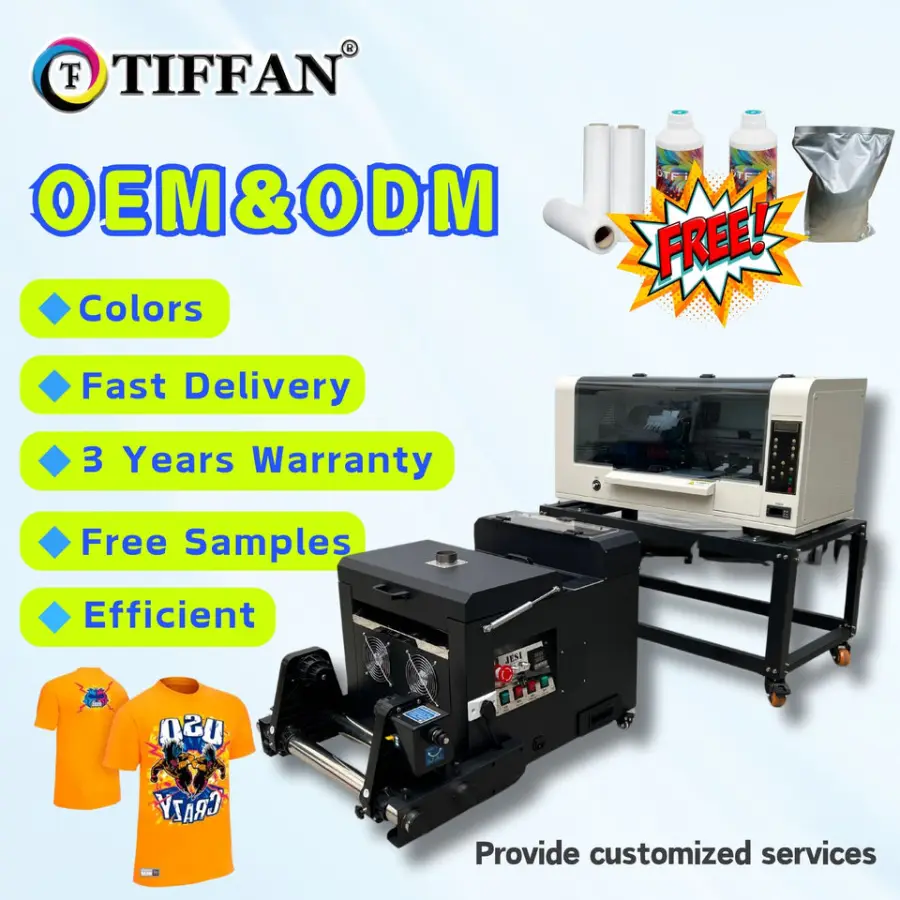 Tiffan High-Speed A3 DTF Printer Machine New Condition for Textile T-Shirt Jeans Any Material — image 6