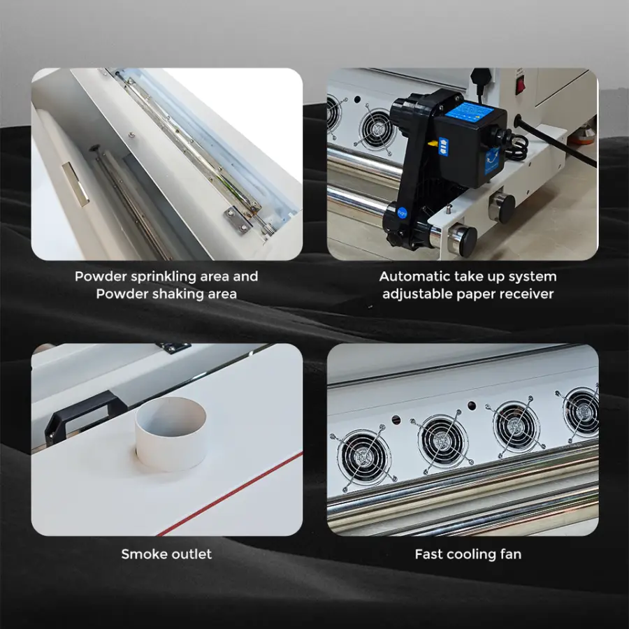 New Tiffan 60cm DTF Printer Powder Drying Shaking Machine for School Uniform Customization with 1 Year Warranty — image 5