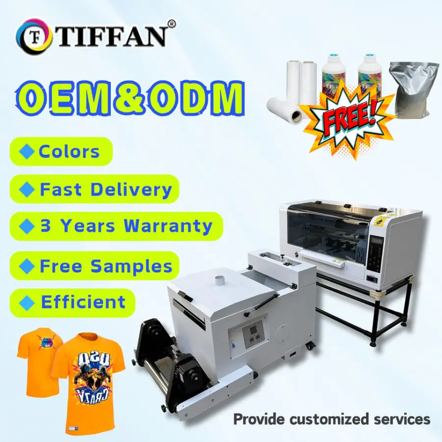 A3 with Epson Printhead on Cotton Nylon T-shirt Heat Press Machines Full Set with Dtf Printer — image 5
