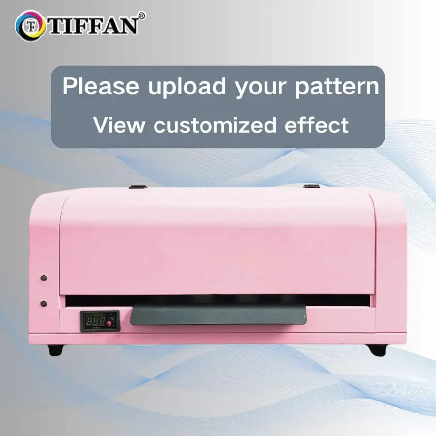 Pattern Customization Pink Style A3 Dtf EPS XP600 Head for Small Business All in One on T-shirt Hats Shoe Dtf Printer Ma — view 5