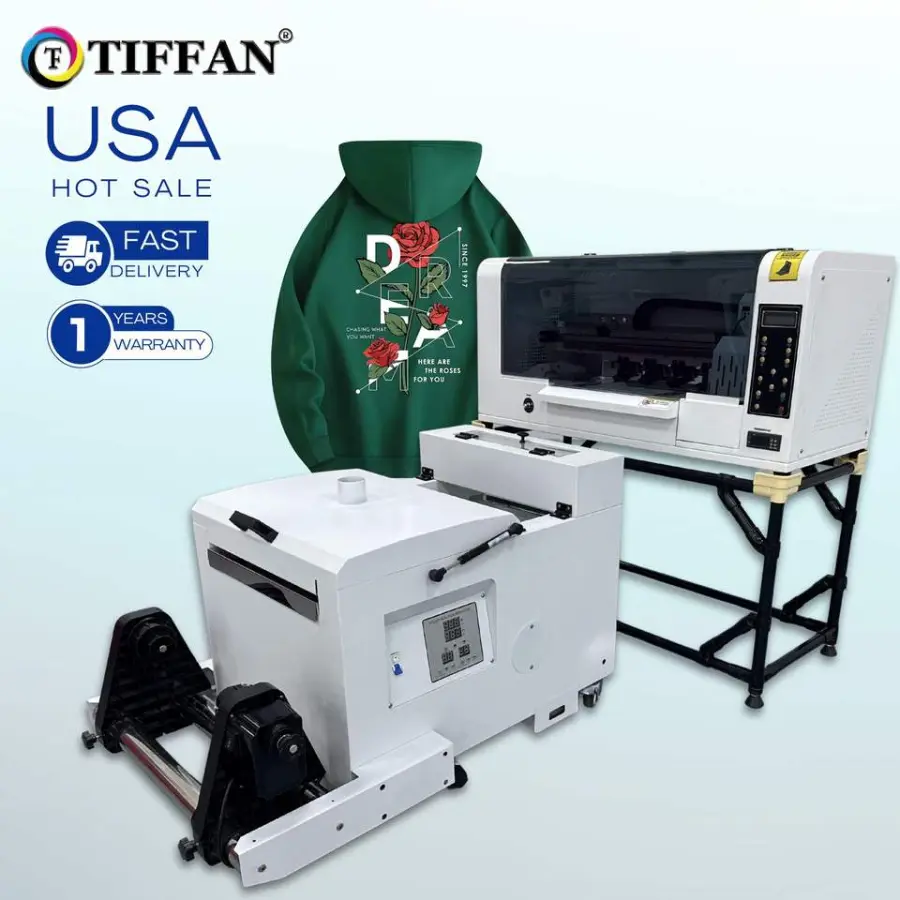 A3 Digital DTF Printer 30cm Xp600/I3200 T-shirt DTG Printer Powder Dyer Shaking Machine Small DTG Machine T-Shirts A3 — image 3