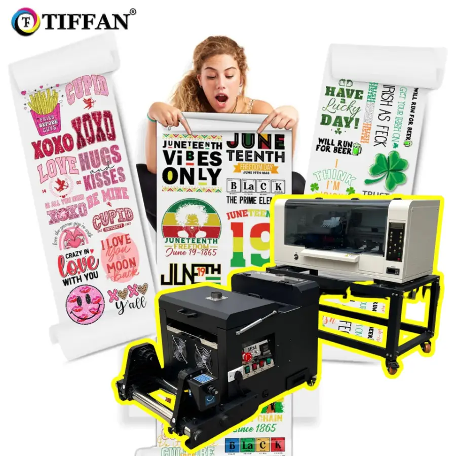 A3 Digital DTF Printer 30cm Xp600/I3200 T-shirt DTG Printer Powder Dyer Shaking Machine Small DTG Machine T-Shirts A3 — image 4