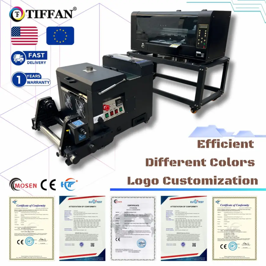 A3 Digital DTF Printer 30cm Xp600/I3200 T-shirt DTG Printer Powder Dyer Shaking Machine Small DTG Machine T-Shirts A3 — image 5