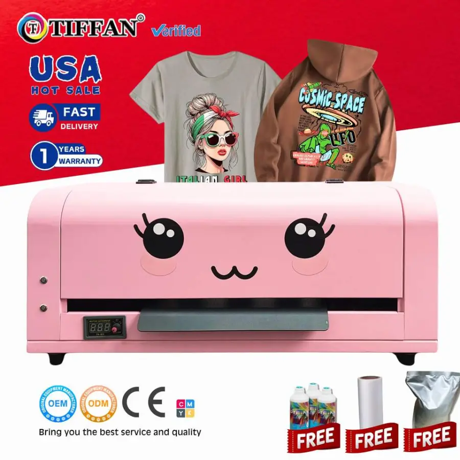 High Resolution A3 DTF Xp600 Printer with White Ink Circulation System for Custom Garment Printing 30cm 13 Inches Dtf Pr — view 1