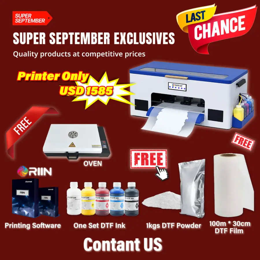 Hot Sale Desktop A3 DTF Printer 30cm with XP600 Printhead for T-shirt Clothes Transfer Film Autometicdtf Printer A3 — image 6