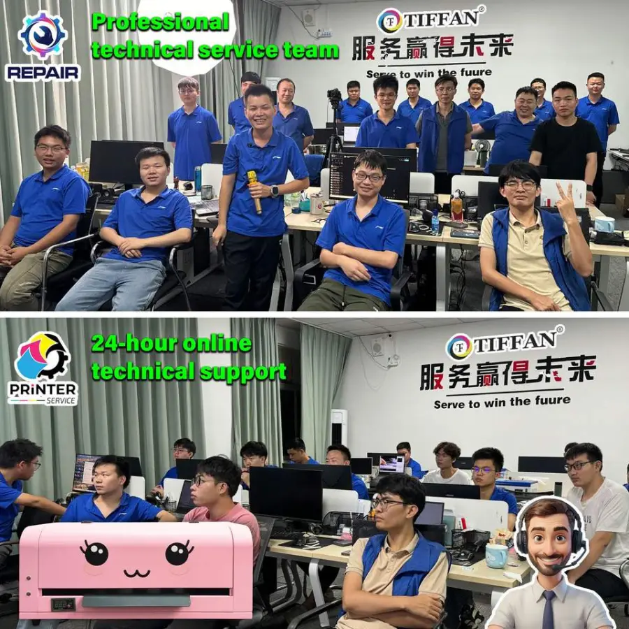 DTF Printer Machine A3 UV Support T Shirts Bed Sheets Fabrics High Precision for Commercial Home Textile Business Dtf Pr — view 6