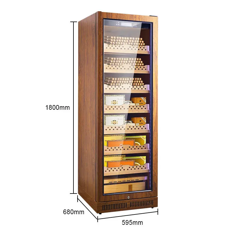 430L Cigar Cabinet Storage Electronic Compressor Cooler Humidifier Cigars Display 1700 Cigar Humidor — view 3