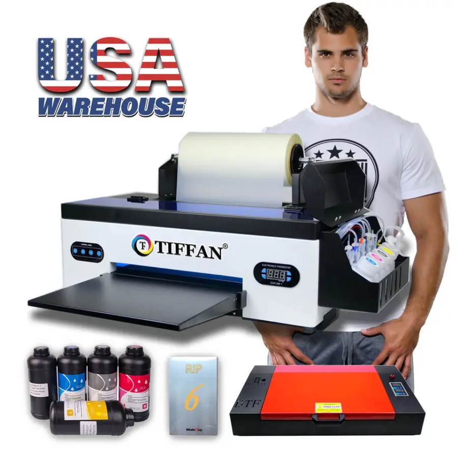 Dual L1800 XP600 A3 A3+ DTF Printer 30 33 cm Direct Transfer Film Printer With Dtf Shaking Powder Machine for T-shirt — view 1