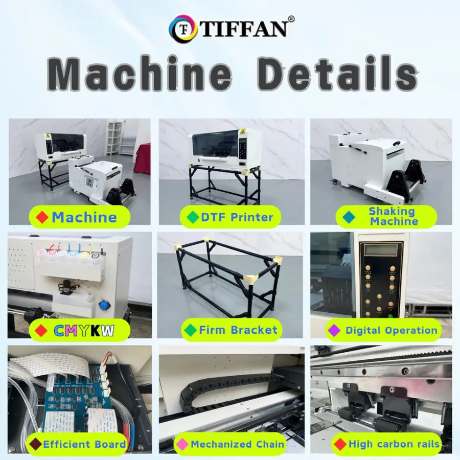 2026 New A3 300mm Dtf Printer Machine with EPS Xp600 Textile for t Shirt Women Clothes Dtf A3 Printer — image 5