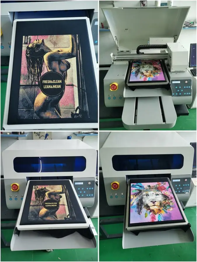 TIFFAN DOUBLE Print Heads XP600 3040 New Trending Product Top Speed A3 DTG logo t Shirt Tshirt Textil Printer Printing Machine — image 3