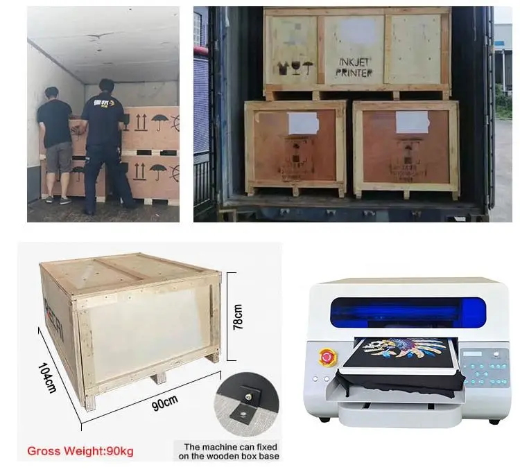 TIFFAN DOUBLE Print Heads XP600 3040 New Trending Product Top Speed A3 DTG logo t Shirt Tshirt Textil Printer Printing Machine — image 7