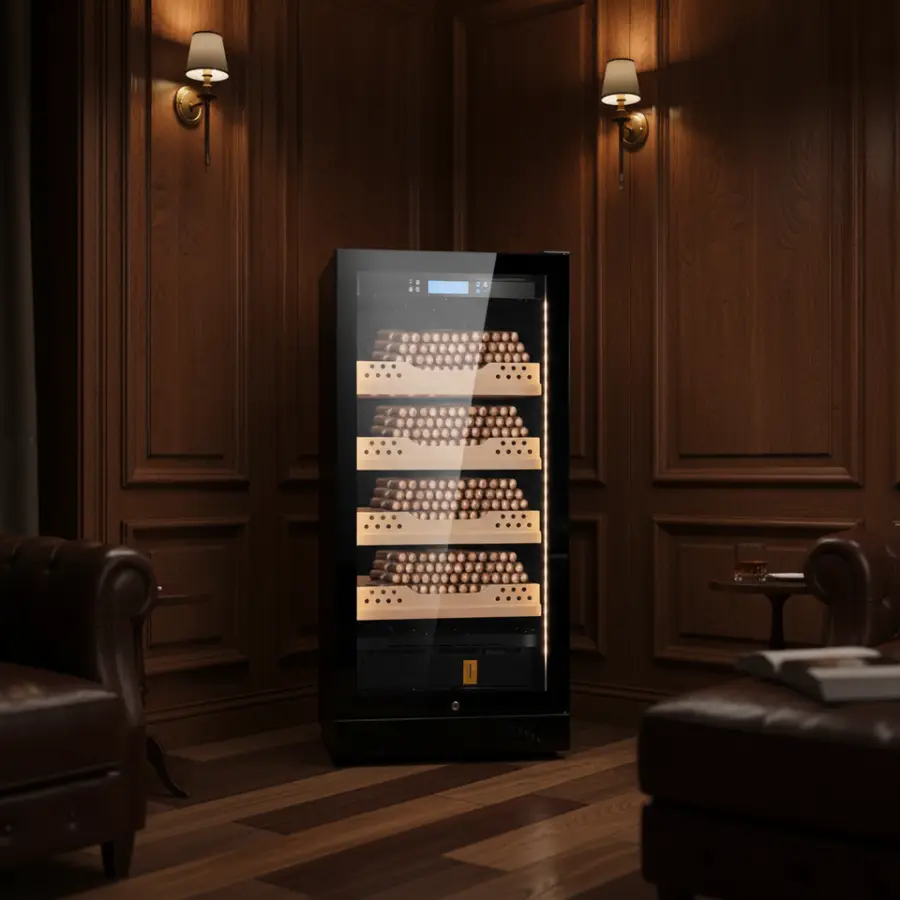 Electric Cigar Humidor Cabinet Display Cabinet Air Cooling Cycle Constant Temperature and Humidity Cigar Cabinet — image 3