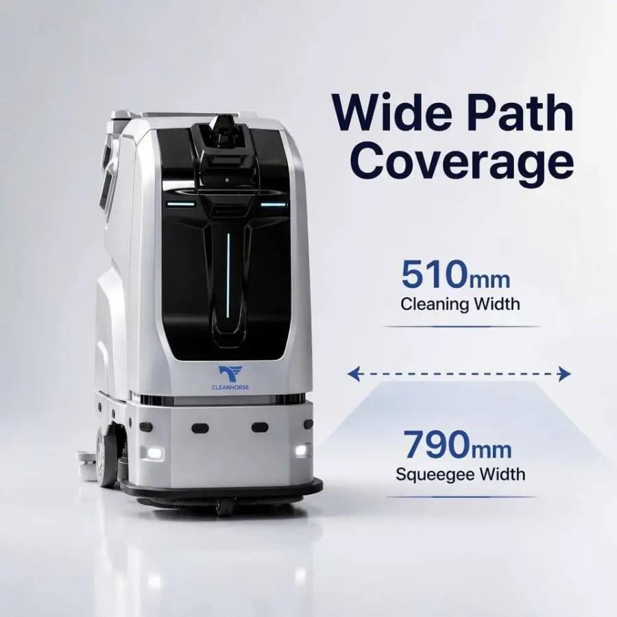 TN70 New AI-Powered Autonomous Self-Propelled Floor Scrubber Robot Industrial Commercial Cleaning Machine — image 3