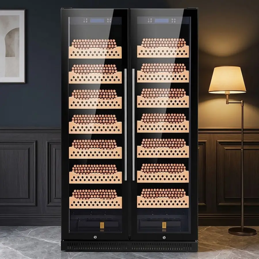 860L Household Cigar Humidor Cooler Cabinet Humidity Storage Electronic Control Cigar Fridge for Cigar Collection — image 3