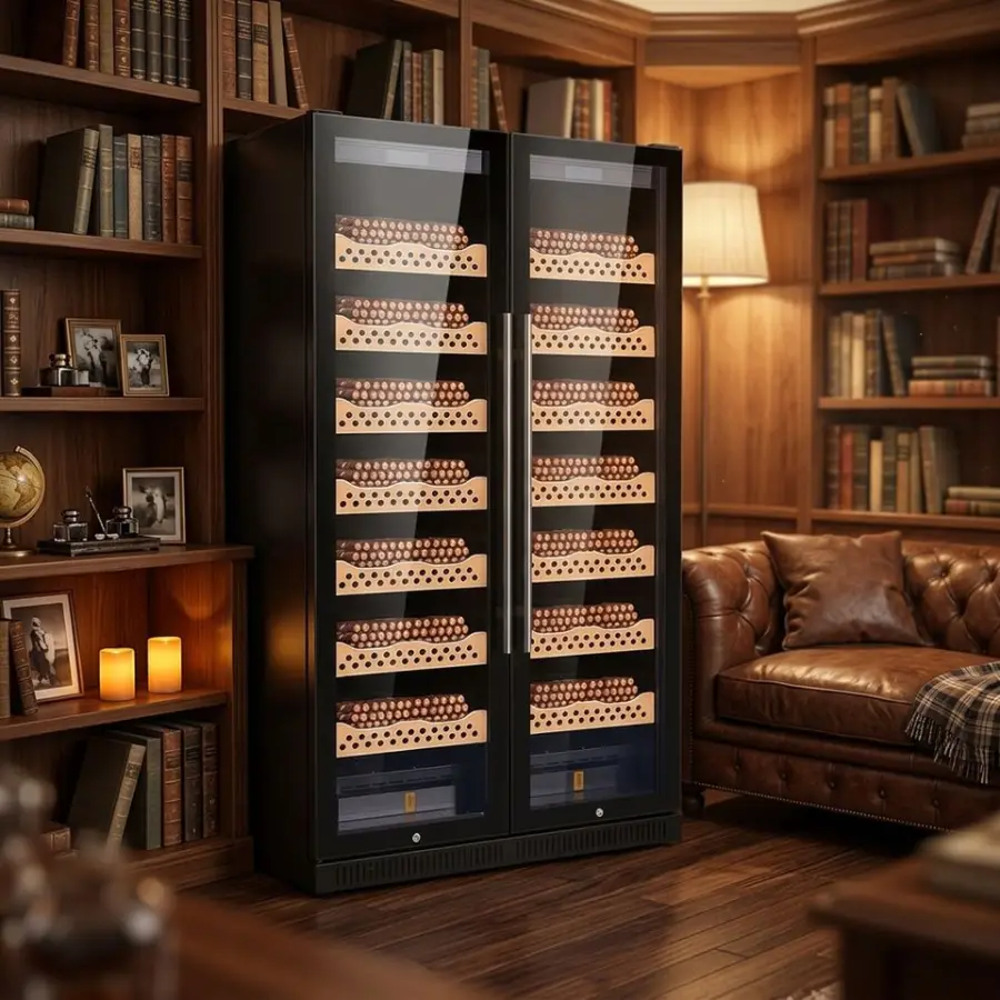 860L Household Cigar Humidor Cooler Cabinet Humidity Storage Electronic Control Cigar Fridge for Cigar Collection — image 6