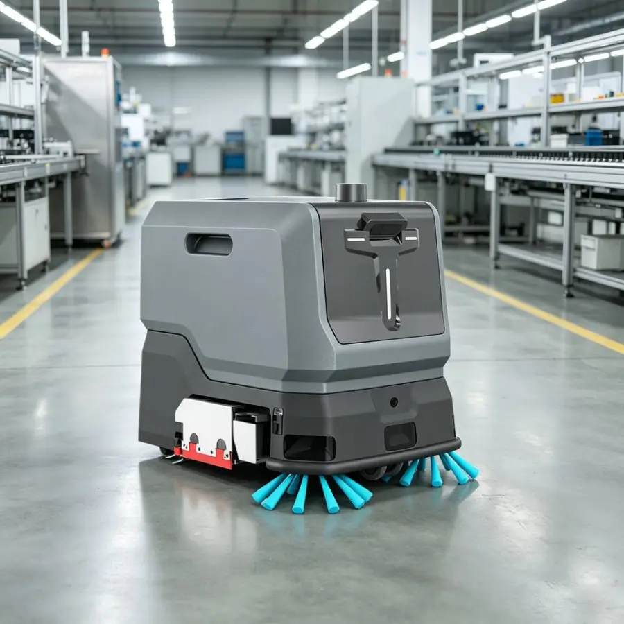 CleanHorse TN10 New Heavy Duty Compact Self-Propelled Battery-Powered Floor Scrubber Robot Automatic Water Refill for Wo — view 4