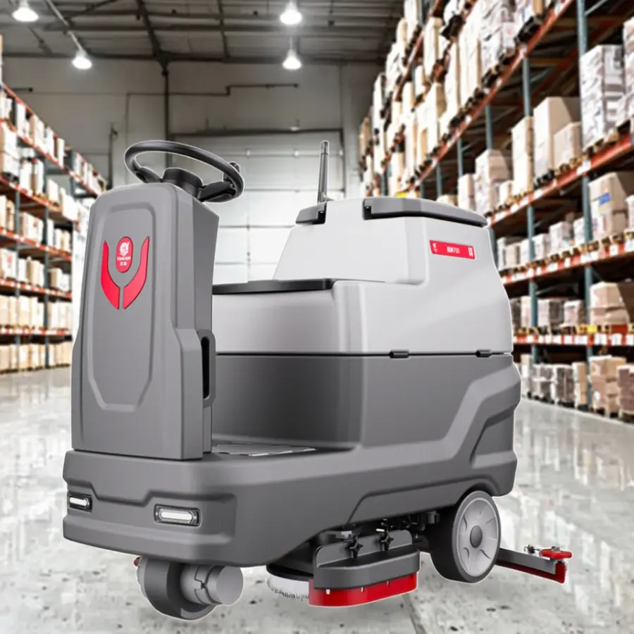 CleanHorse ARES700 Best Price Indoor Ride-On Electric Commercial Floor Scrubber Machine for Warehouse Shopping Mall Clea — view 1