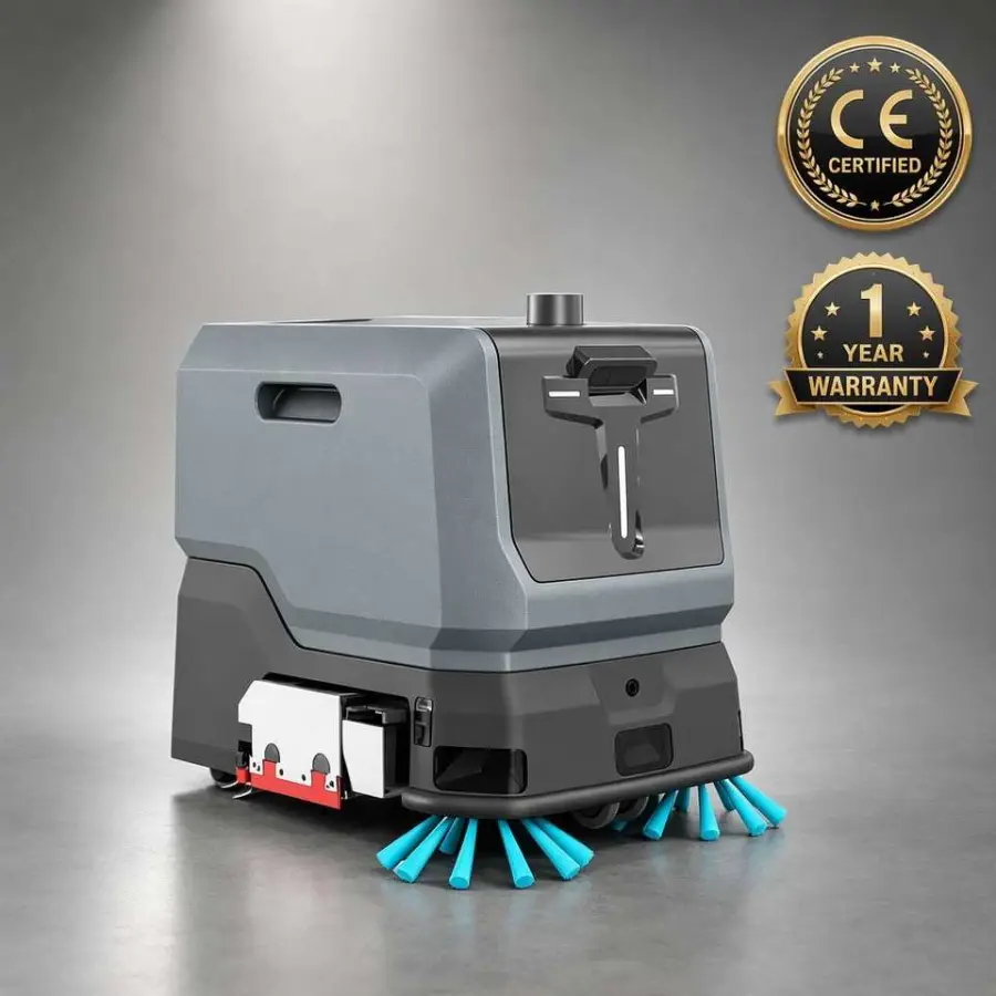 CleanHorse TN10 New Heavy Duty Compact Self-Propelled Battery-Powered Floor Scrubber Robot Automatic Water Refill for Wo — view 5