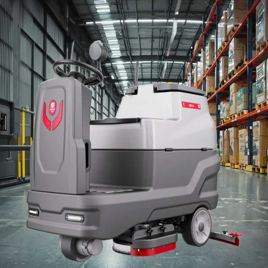 CleanHorse ARES700 Best Price Indoor Ride-On Electric Commercial Floor Scrubber Machine for Warehouse Shopping Mall Cleaning — image 6