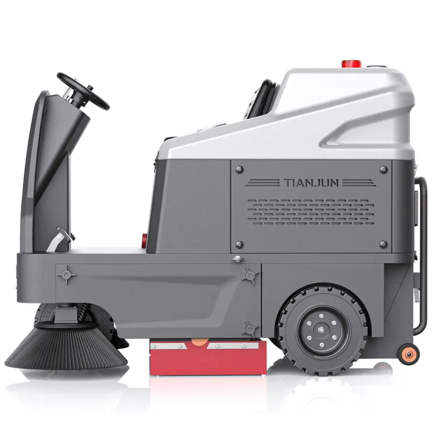 CleanHorse SP1480 Ride-On Self-Propelled Battery-Powered Road Sweeper Brush 1400mm Sweeping Width 48V80Ah Battery 180L Capacity — image 4