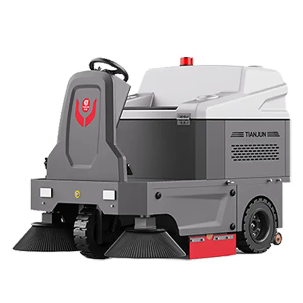 CleanHorse SP1480 Ride-On Self-Propelled Battery-Powered Road Sweeper Brush 1400mm Sweeping Width 48V80Ah Battery 180L Capacity — image 5