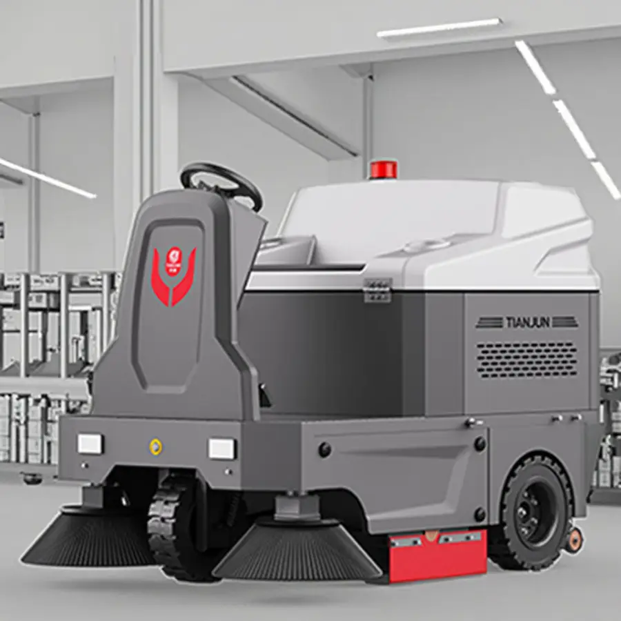 CleanHorse SP1480 New 1400mm Wide Self-Propelled Ride-on Battery Electric Floor Sweeper Brush Cleaning 48V80Ah 180L Dust — view 6