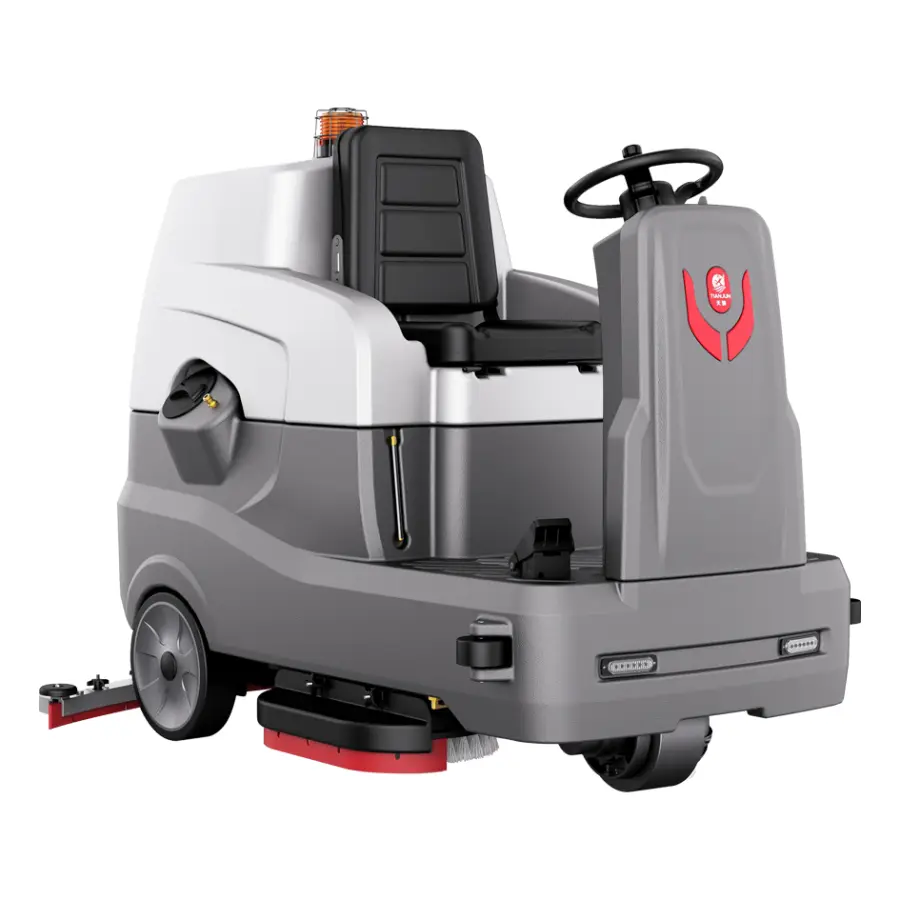CleanHorse ARES900 Industrial Ride-On Floor Scrubber Machine with 24V200Ah Battery 860mm Cleaning Width — image 7
