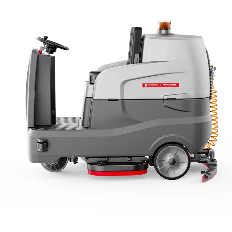 CleanHorse ARES900 Ride-On Warehouse Floor Cleaning Machine Dual Brushes 24V200Ah Battery 860mm Cleaning Width — image 5