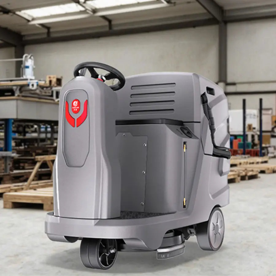 CleanHorse ARES610 Cold Water Electric Plastic New Industrial High-Efficiency Ride-On Floor Scrubber Commercial Cleaning — image 4