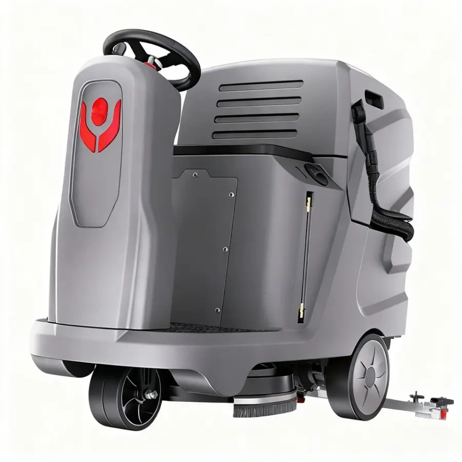CleanHorse X5 New Ride-On 24V100Ah Battery-Powered Self-Propelled Floor Scrubber 85L Tank 580mm Path 30kg Pressure Industrial — image 3