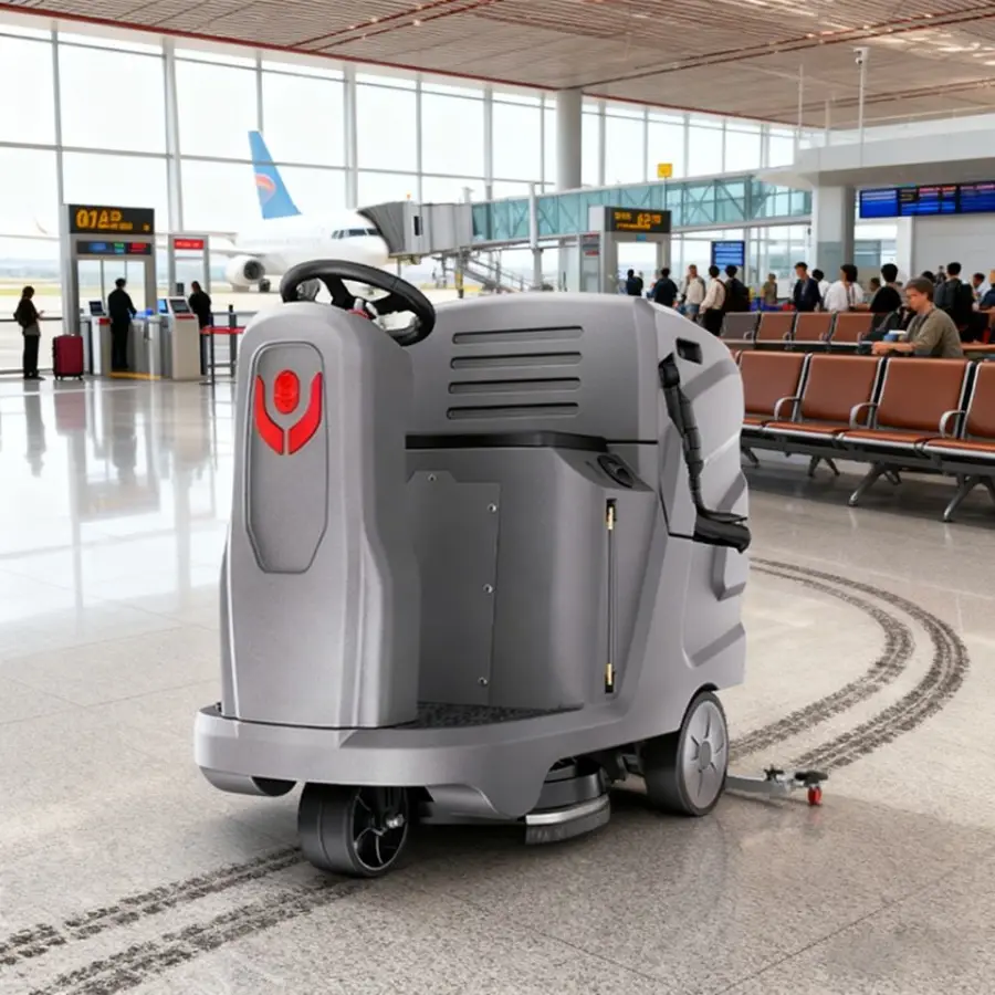 CleanHorse X5 New Ride-On 24V100Ah Battery-Powered Self-Propelled Floor Scrubber 85L Tank 580mm Path 30kg Pressure Industrial — image 4