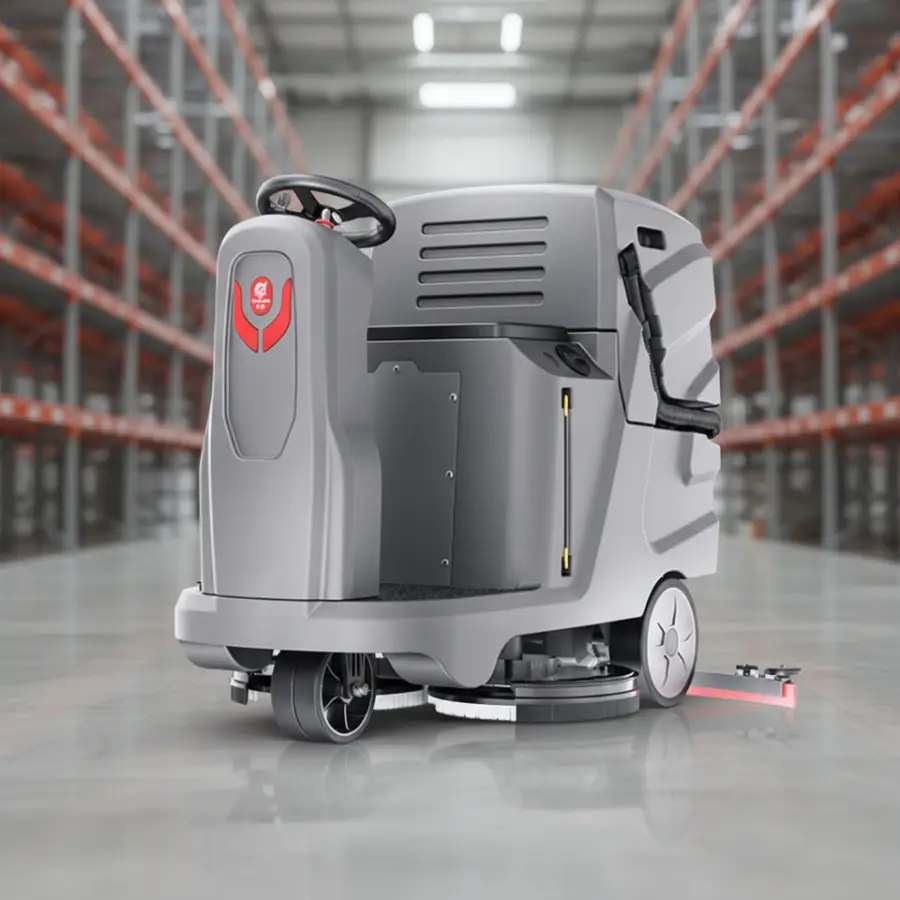CleanHorse X7 2026 New Electric Industrial Ride-On Floor Scrubber 24V100Ah Double Brushes Self-Propelled 660mm Cleaning Width — image 7