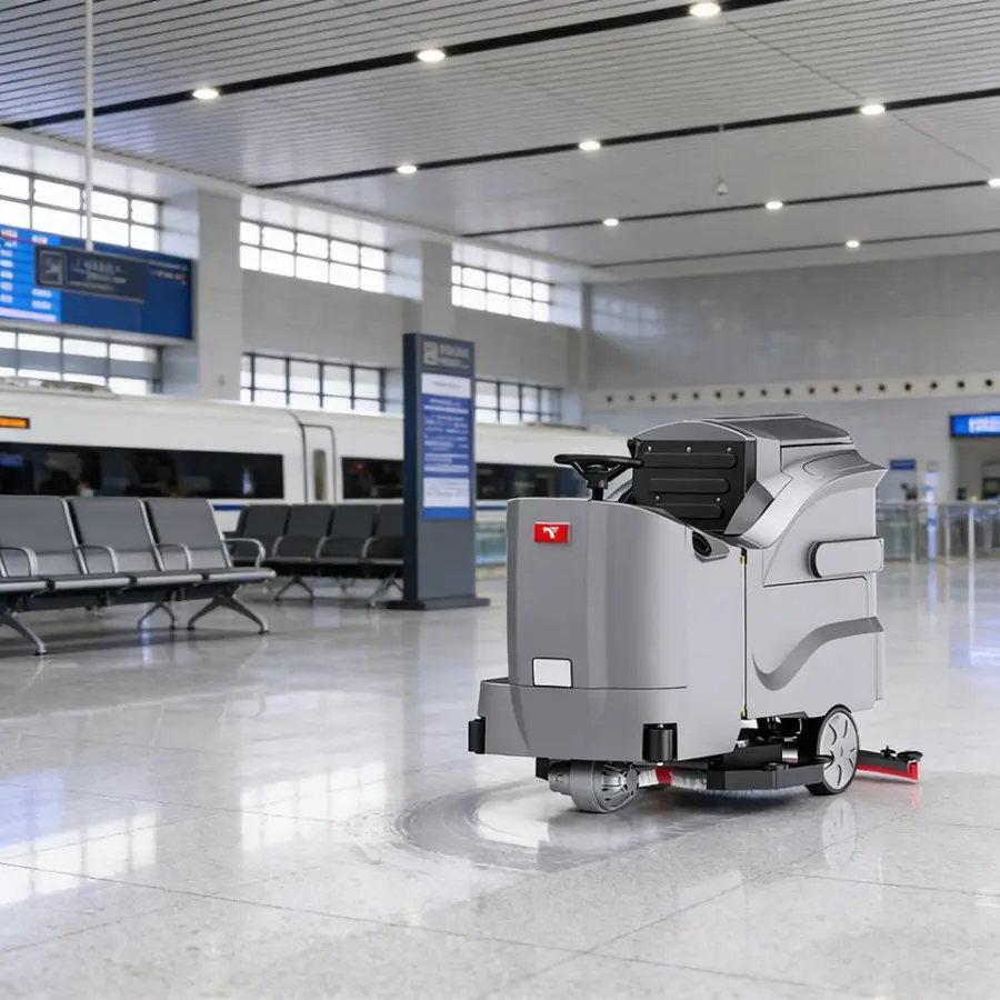 CleanHorse X13 Ride-On Floor Scrubber 1000mm Cleaning Width 8800/h Self-Propelled New 210L Water Tank 650W Driving Motor 230L — image 4