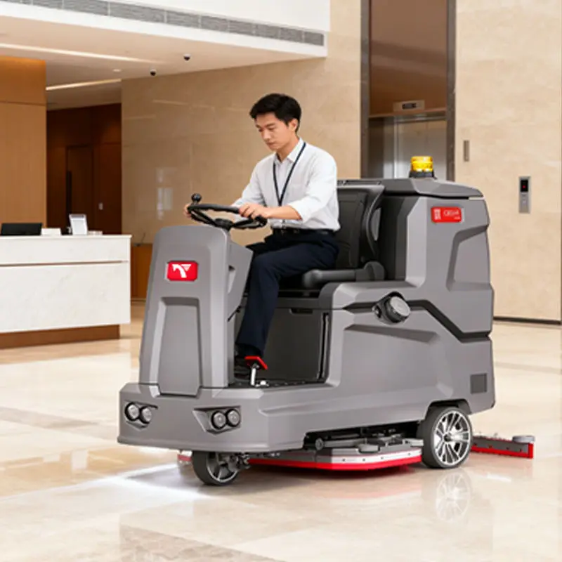 CleanHorse X10 Ride-On New Wireless 48V150Ah Battery-Powered Industrial Heavy-Duty Self-Propelled Floor Scrubber Dryer Machine — image 4