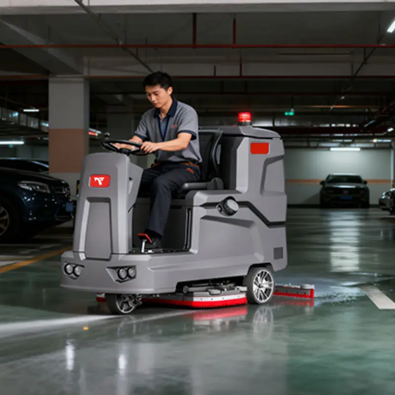 CleanHorse X10 Ride-On New Wireless 48V150Ah Battery-Powered Industrial Heavy-Duty Self-Propelled Floor Scrubber Dryer Machine — image 5