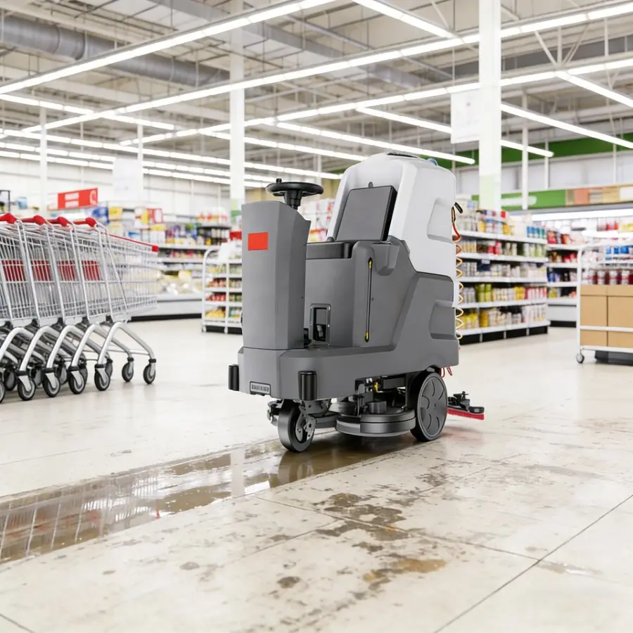 CleanHorse X8 Ride-On Industrial Floor Scrubber New 24V200Ah Battery 6600/h Cleaning Efficiency Orbital Design Fast Delivery — image 5
