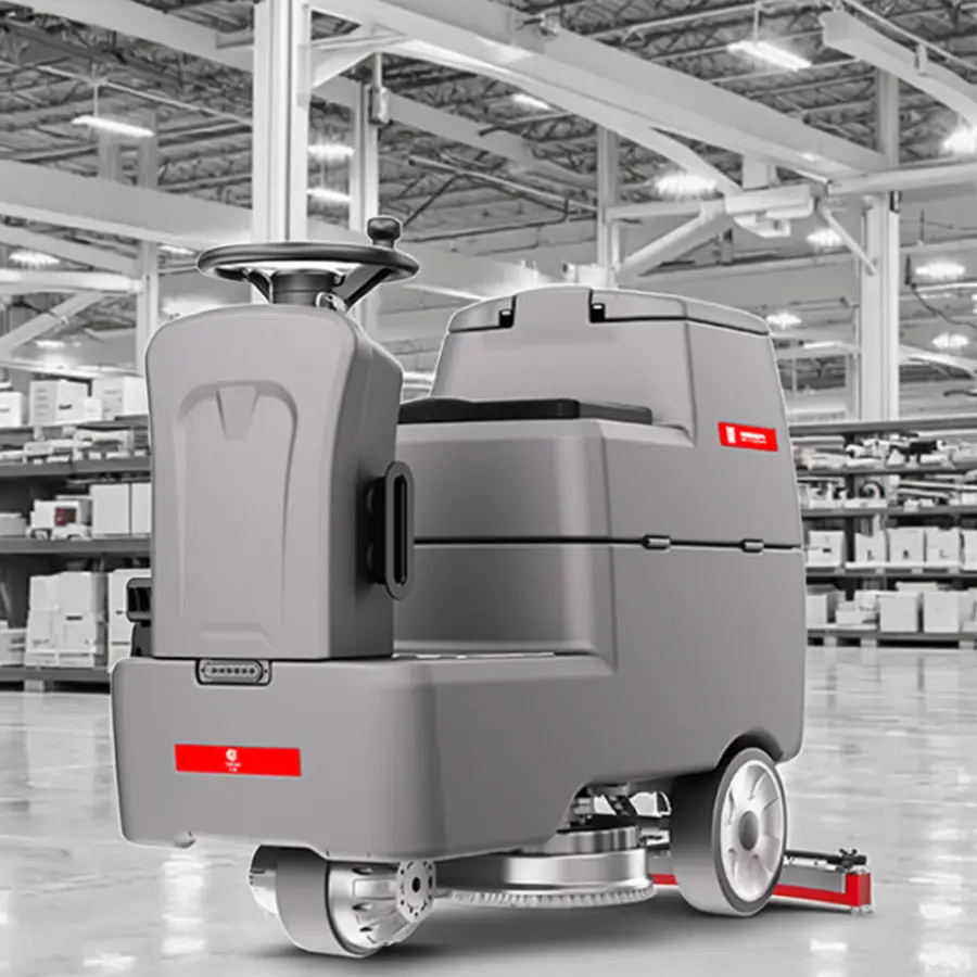 CleanHorse Ares600 New Ride-On Self-Propelled 24V100Ah Battery Power Washer Concrete Cleaner Driving Floor Scrubber 550mm — image 3