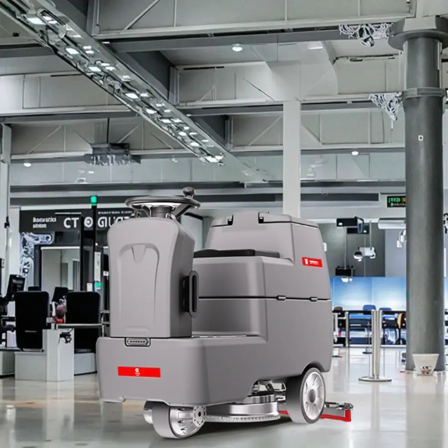 CleanHorse Ares600 New Ride-On Self-Propelled 24V100Ah Battery Power Washer Concrete Cleaner Driving Floor Scrubber 550mm — image 7