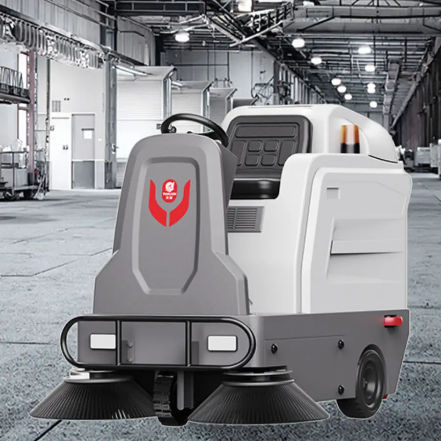 CleanHorse M3 New Ride-On Industrial Electric Mini Floor Sweeper Machine Self-Propelled 48V52Ah Battery Easy Operating 1200mm — image 3