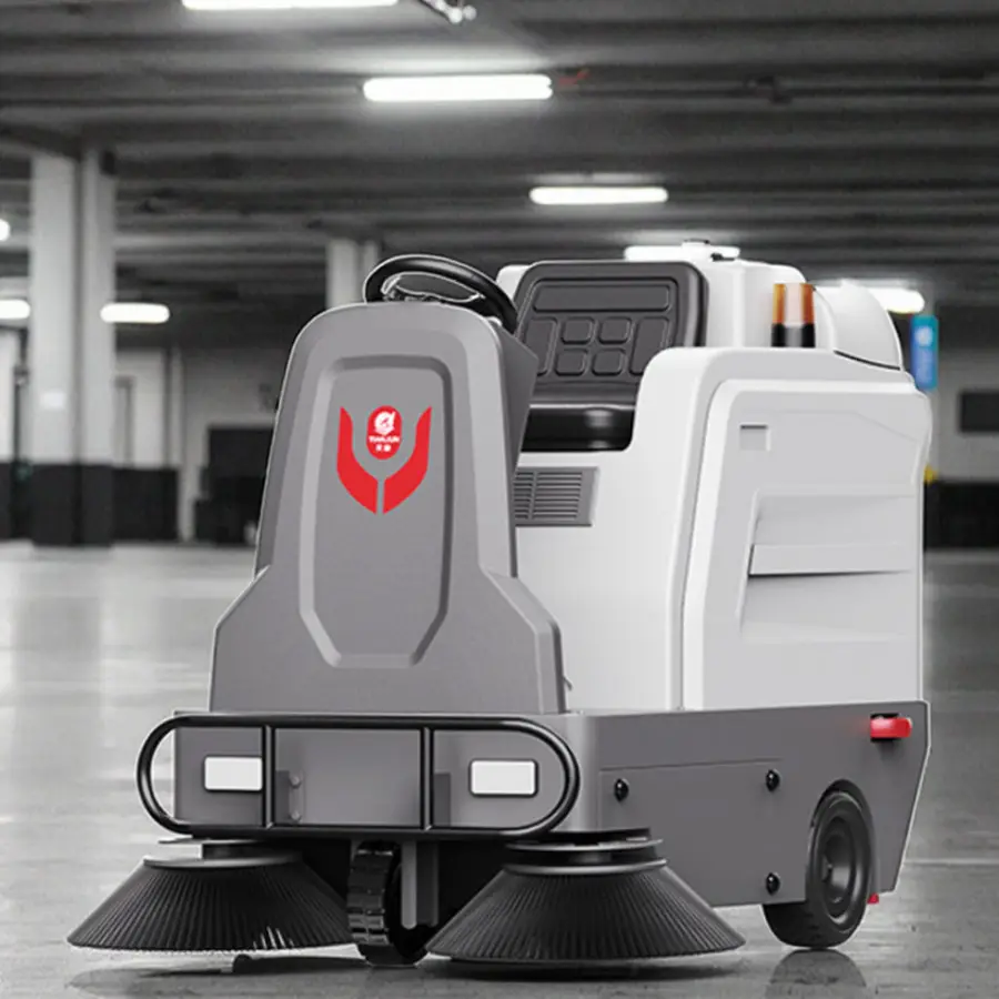 CleanHorse M3 New Ride-On Industrial Electric Mini Floor Sweeper Machine Self-Propelled 48V52Ah Battery Easy Operating 1200mm — image 4