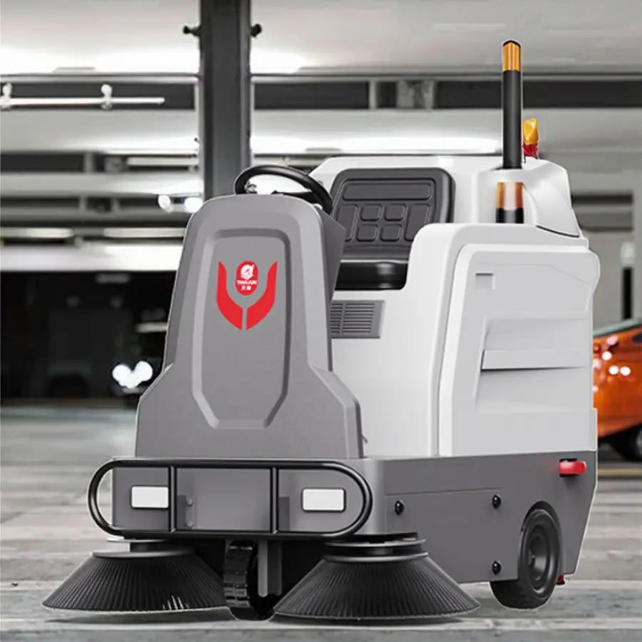 CleanHorse M3 New Ride-On Industrial Electric Mini Floor Sweeper Machine Self-Propelled 48V52Ah Battery Easy Operating 1200mm — image 7