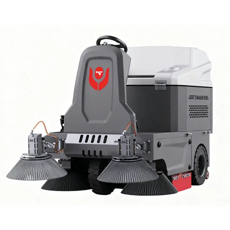 CleanHorse M5 New Electric Ride-on Self-Propelled Floor Sweeper 4 Side Brushes 48V80Ah Battery 1400-2100mm Cleaning Width 180L — image 7
