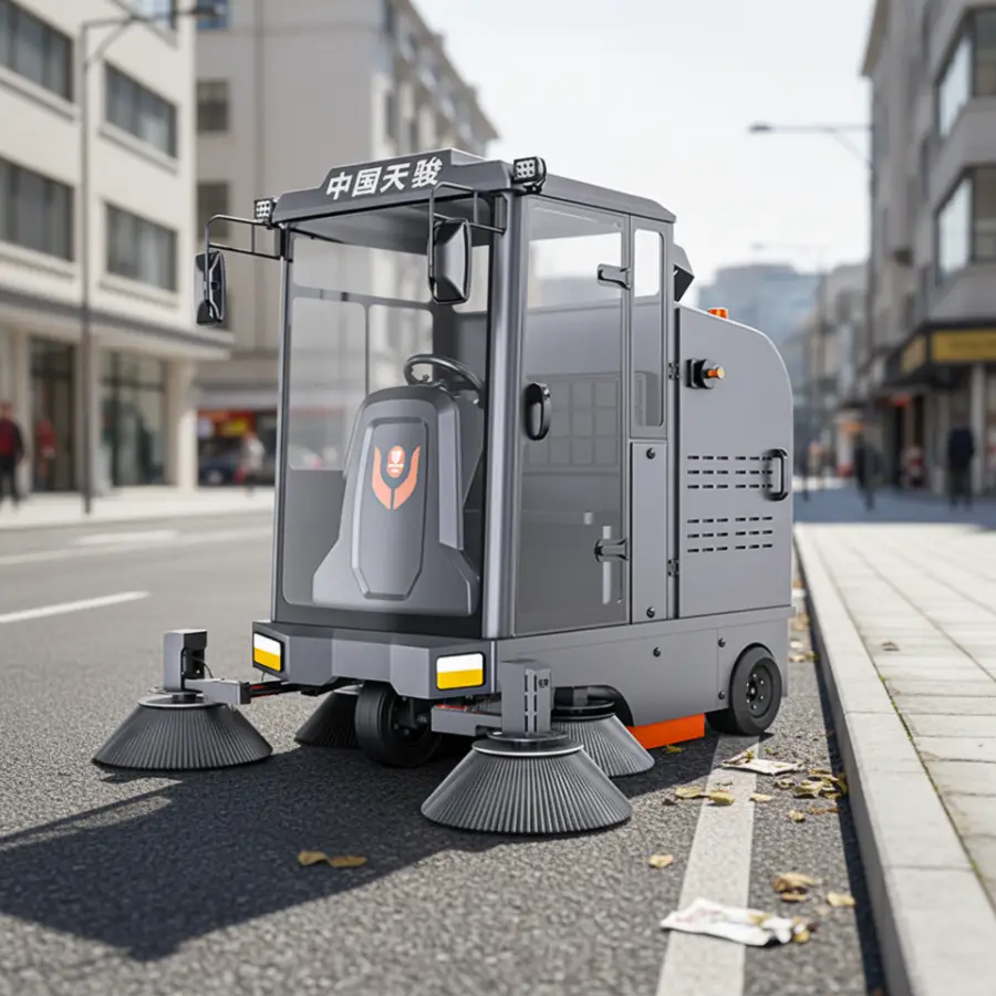 CleanHorse M2 Ride-On Self-Propelled Warehouse Dust Cleaning Machine 48V100Ah Outdoor Sweeper 200L Dust Box for Logistic — view 1